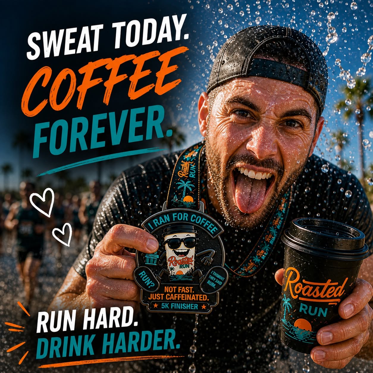 Roasted Run finisher medal