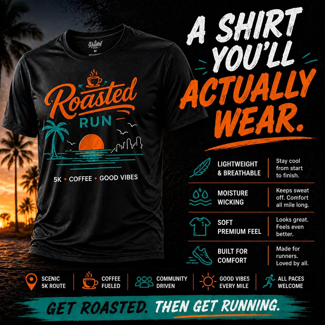 Roasted Run race tee